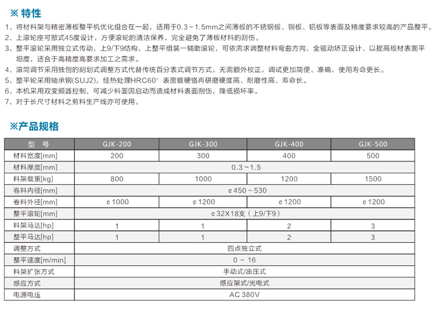 掀開式料架兼精密整平機