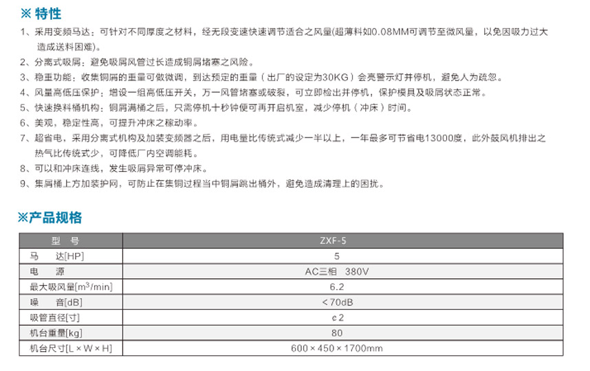 變頻節(jié)能吸廢料機ZXF